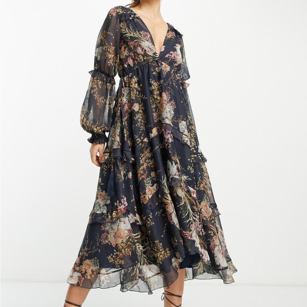 ASOS long flowy floral dress